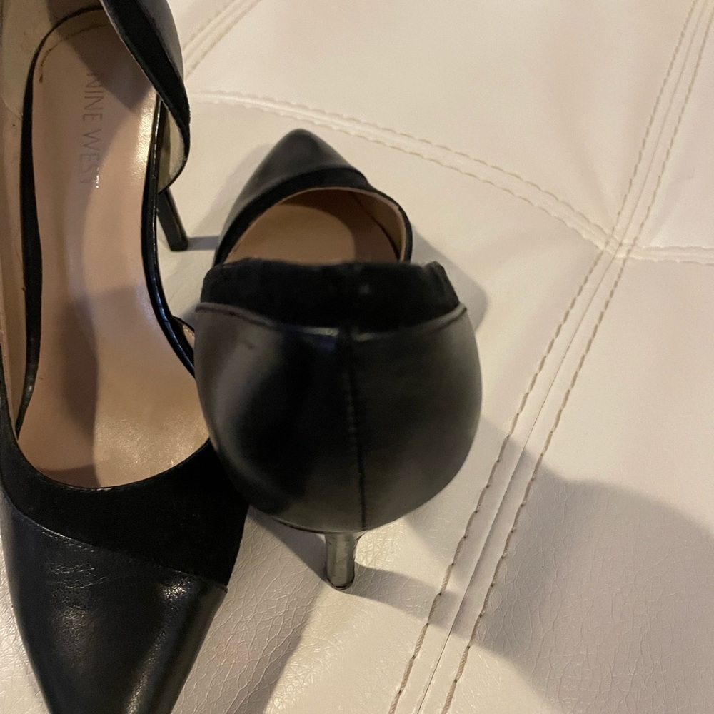 Black with suead trim